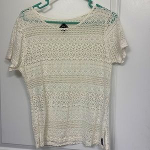 Blanc du Nil lace top